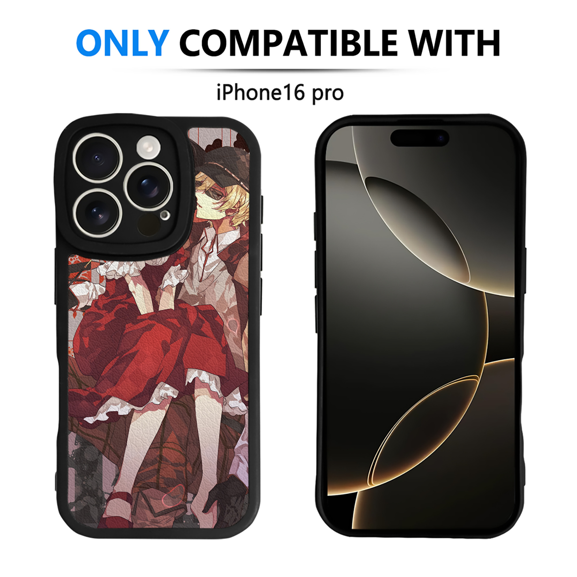 （画像用） 文豪ストレイドッグス Bungo Stray Dogs 【iPhone 16シリーズ対応】シリコンスマホケース（レザー調） 材質：シリコン
